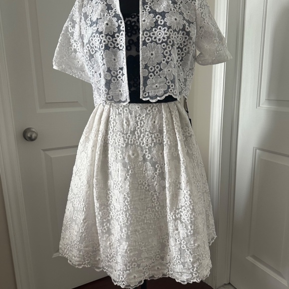 Frascara strapless cocktail dress with jacket - Picture 6 of 12